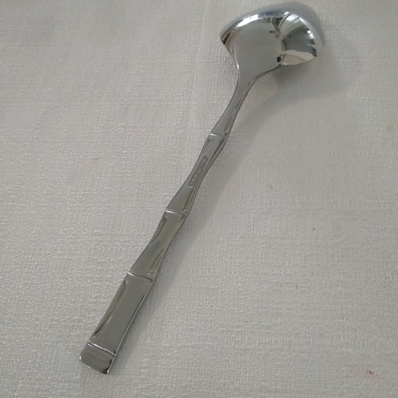 Serving Spoon Bamboo Handle Stainless Korea Flatware - Picture 4 of 7